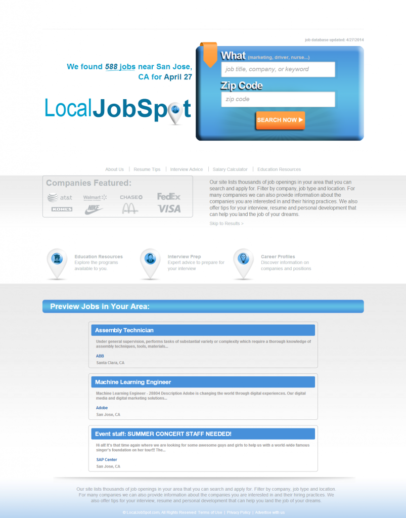 Job Board Design